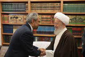 دیدار رئیس دفتر رئیس جمهوری با حضرات آیات مکارم شیرازی و موسوی اردبیلی