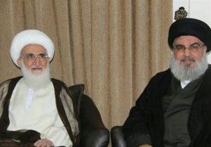 دبیرکل حزب‌الله لبنان با آیت‌الله نوری‌همدانی دیدار کرد