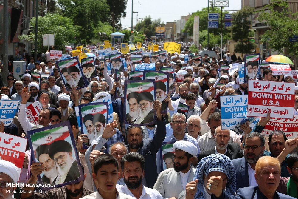 راهپیمایی مردم قم در حمایت از اقدام متقابل ایران مقابل نقض برجام – پایگاه خبری شهرکریمه | اخبار ایران و جهان