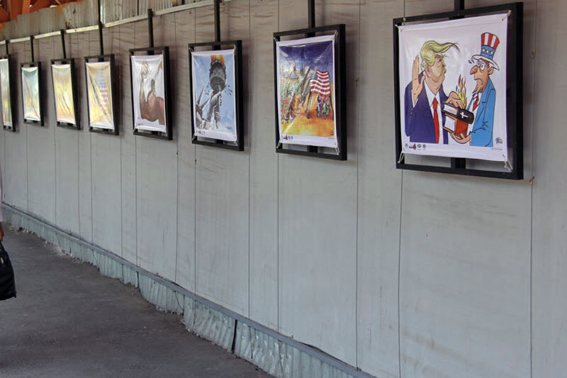نمایشگاه کاریکاتور حقوق بشر آمریکایی در قم برپا شد – پایگاه خبری شهرکریمه | اخبار ایران و جهان