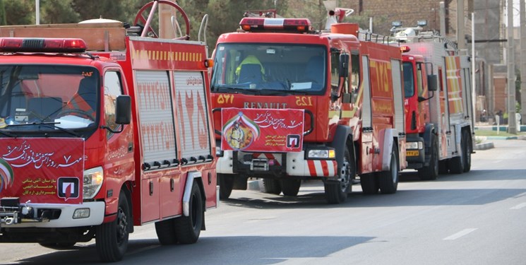آماده‌باش آتش‌نشانی برای تامین ایمنی مراسم تشییع سردار سلیمانی