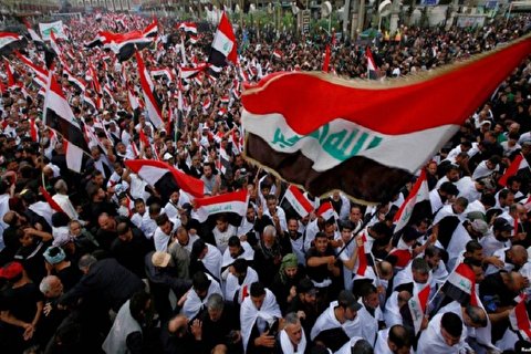 مرور «اندیشه مقاومت» به بهانه‌ تظاهرات میلیونی مردم عراق