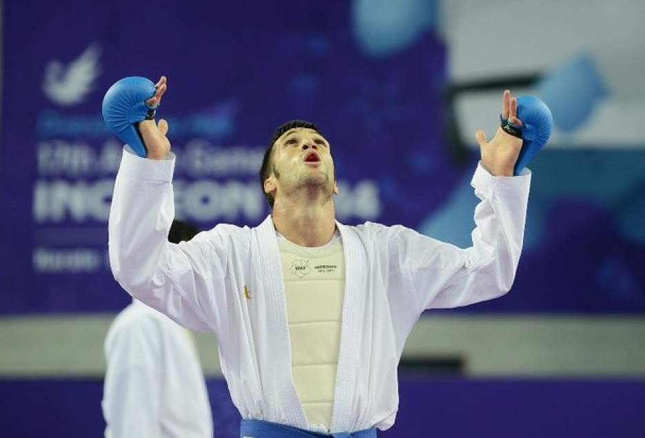 شهرکریمه – حذف زودهنگام «امیر مهدی‌زاده» در لیگ جهانی کاراته پاریس