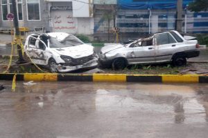 حادثه نشست زمین و سقوط ۲ خودرو به گودال در قم – پایگاه خبری شهرکریمه | اخبار ایران و جهان