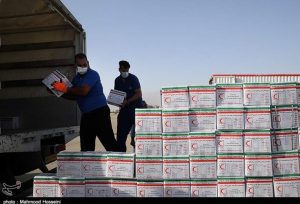 شهرکریمه – هلال احمر استان قم بیش از ۲۳۰۰ بسته غذایی برای حادثه‌دیدگان لبنان ارسال کرد