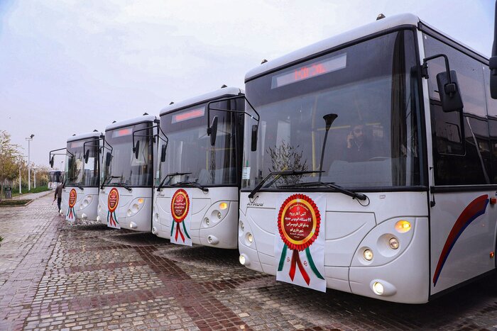 ورود اتوبوس های جدید به ناوگان اتوبوسرانی قم