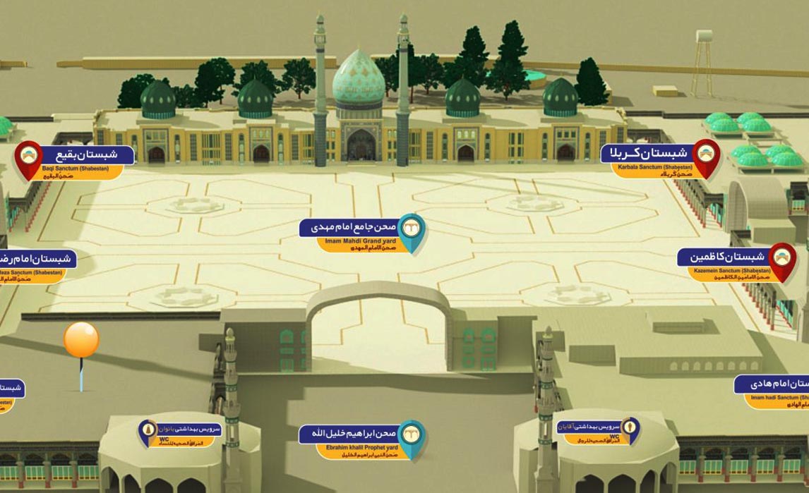 نقشه های مسجد مقدس جمکران جهت راهنمایی زائران